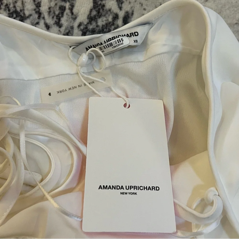 amanda uprichard jasalina side ruched dress bridal - Picture 5 of 11
